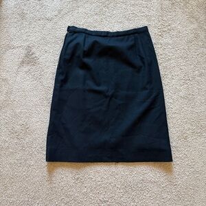 VTG ~ 1980s ~ Pendleton ~ Black A-line Skirt ~ Wool ~ Classic ~ Size M/L